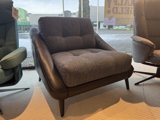 Fauteuil Corium, blauw/zwart